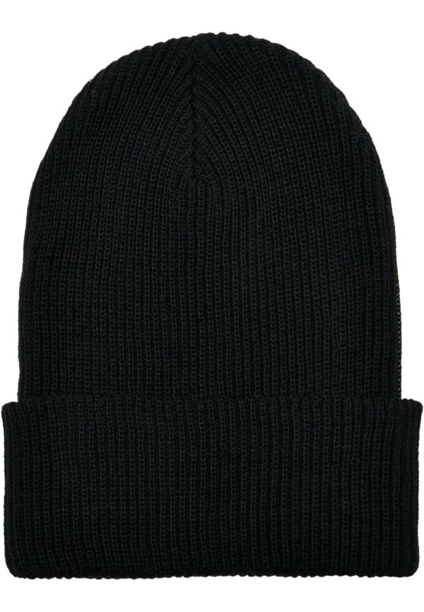 YP Beanies Recycled Yarn Knit Beanie - Black