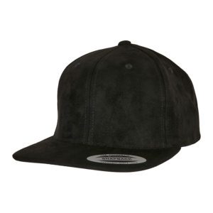 YP CLASSICS® Suede Leather Snapback - Black